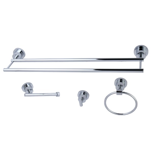 4-Piece Bathroom Accessories Set, Chrome